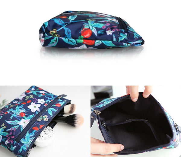 Nathalie Lete Flat Pouch - Blue Garden