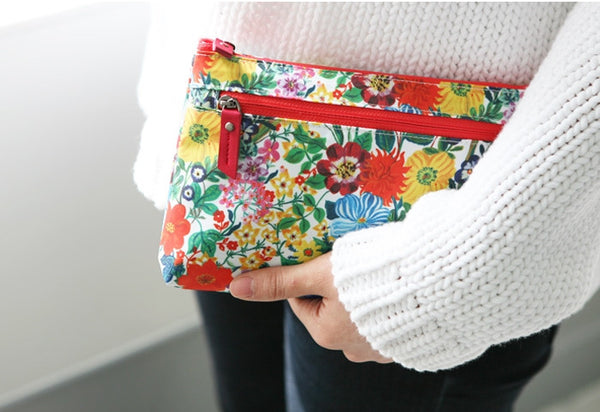 Nathalie Lete Flat Pouch - Flowers