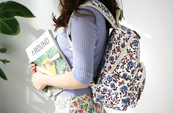 Petit Backpack Blue Roses - Nathalie Lete